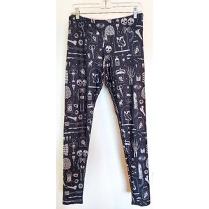 Society6 Halloween Witchcraft Goth Creepy Leggings